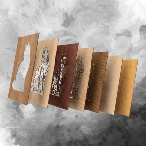 Katzen Wandbild 3D – Multilayer Laser Cut Holzbild – Bild 8