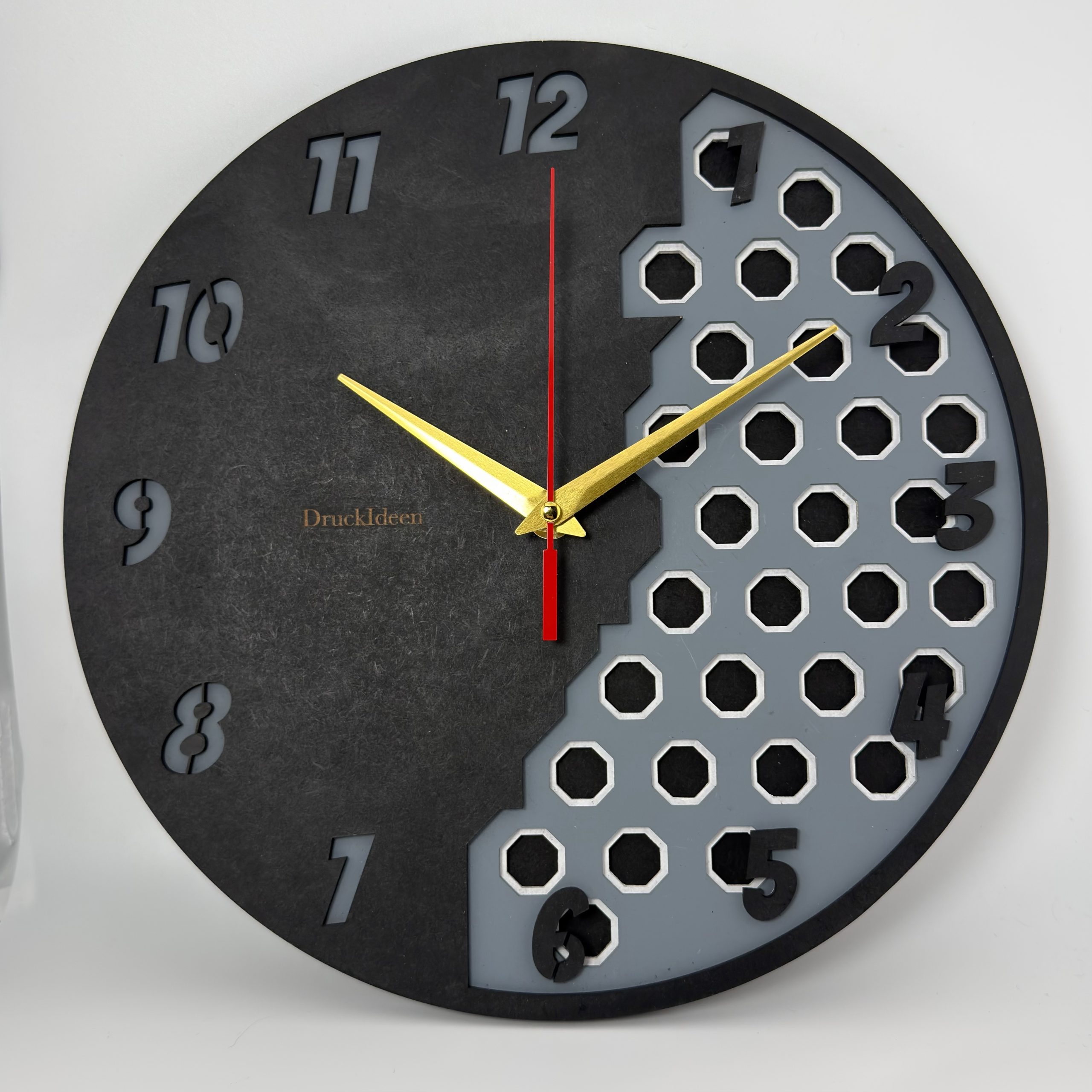 đ Moderne Wanduhr im Industrial Design â 4-lagiger 3D-Look | Minimalistisch & einzigartig