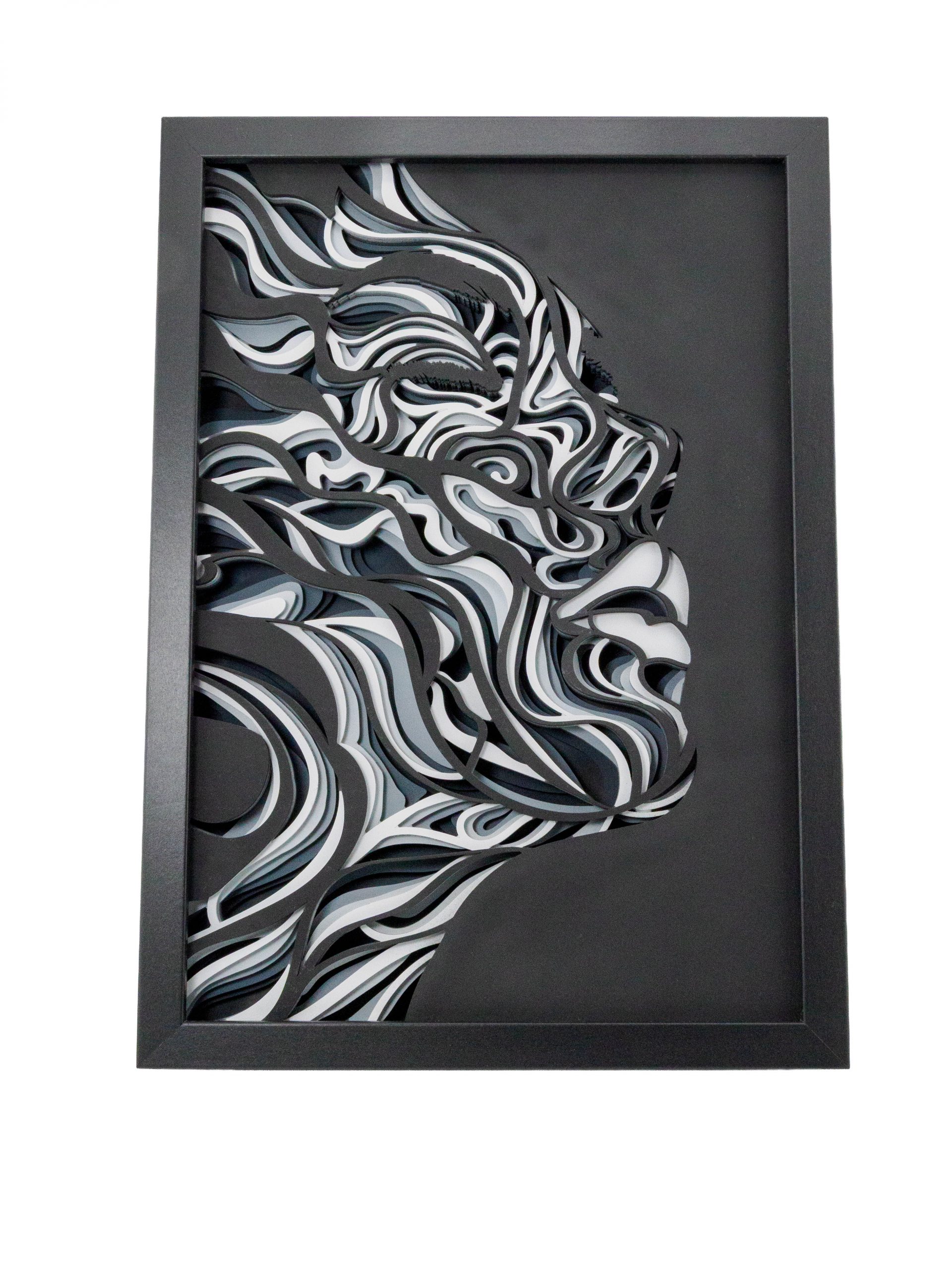 ✨ 3D Wandbild „Ascension“ – Handgefertigte Multilayer Holzkunst (7 Schichten)